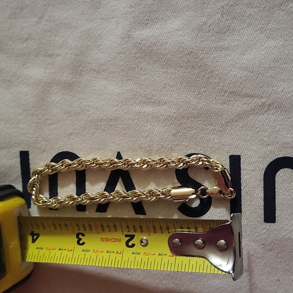 Louis Vuitton # 306 lock 🔐 and key with unbranded chain and bracelet - Picture 8 of 8